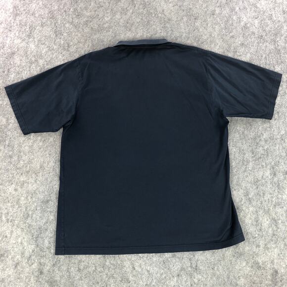 Masters Golf Mens Polo Large Navy Blue Short Sleeve Italy Clubhouse Collection - Picture 4 of 11